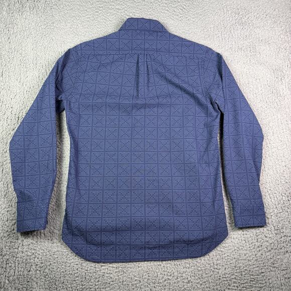 Rogue Territory Sashiko Oxford Work Shirt Mens S Navy Blue USA Button Down NEW - Picture 6 of 10